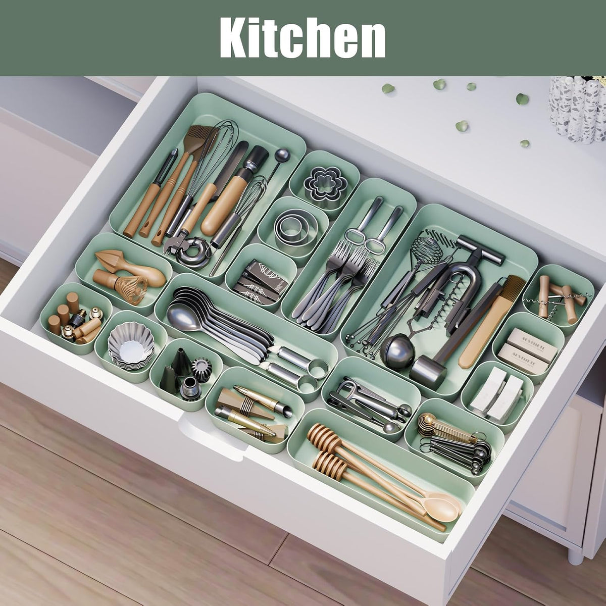 Drawer Organizers Bins for Bathroom Makeup Desk Office
