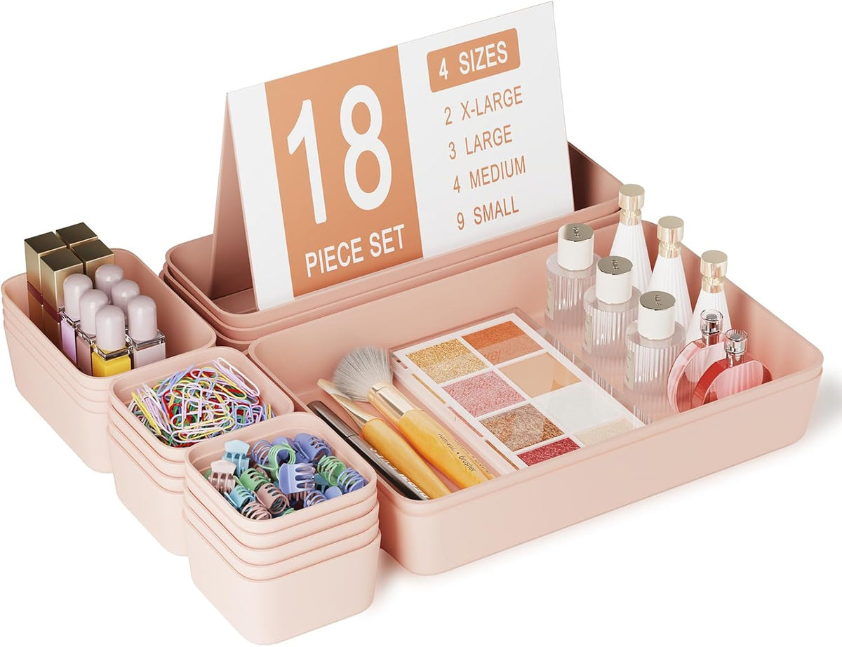 Drawer Organizers Bins for Bathroom Makeup Desk Office