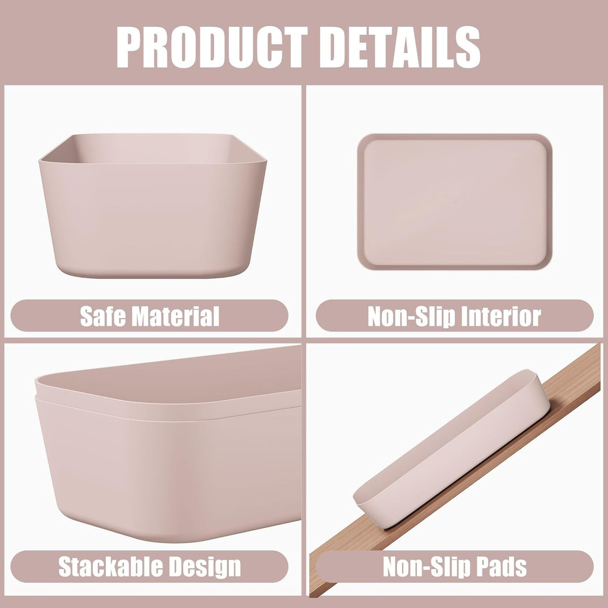 Drawer Organizers Bins for Bathroom Makeup Desk Office