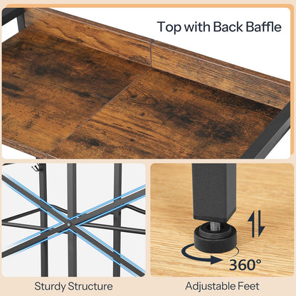 5 Gallon Water Jug Holder 6 Bottles, Water Jug Rack, 3 Tier Water Bottle Holder with X-Shape Reinforcement, for Kitchen, Living Room, Office, Rustic Brown and Black BF03ST01