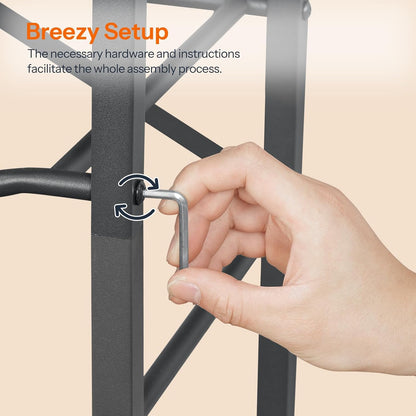 5 Gallon Water Jug Holder 6 Bottles, Water Jug Rack, 3 Tier Water Bottle Holder with X-Shape Reinforcement, for Kitchen, Living Room, Office, Rustic Brown and Black BF03ST01