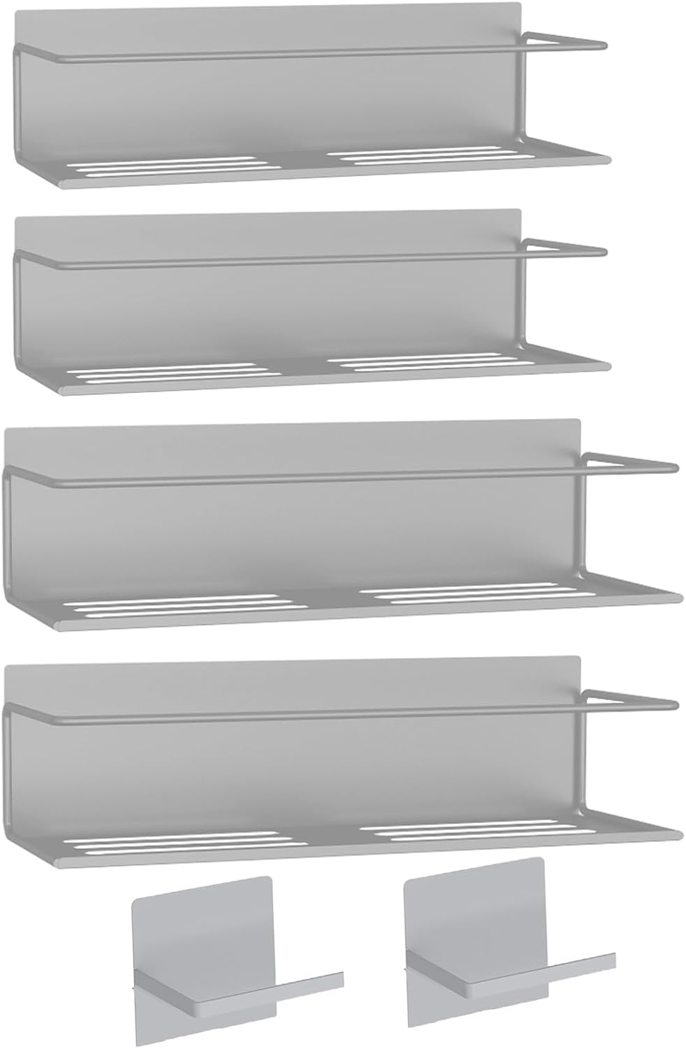 Magnetic Spice Rack For Refrigerator, Magnetic Fridge Shelf For Kitchen, Magnetic Shelf For Fridge Space Saving Black With Magnetic Paper Towel Holder
