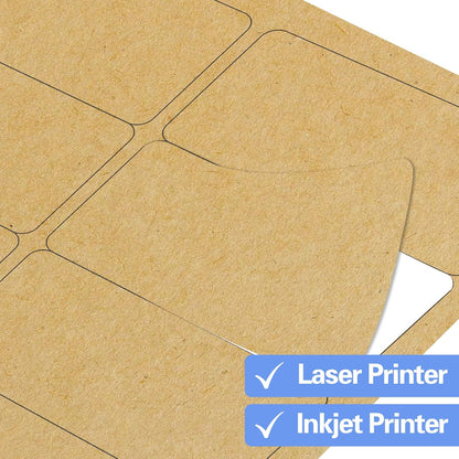 Printable Transparent Sticker Paper, Laser & Inkjet Printable 8.5 x 11 Inches Dries Quickly Stickers Clear Label 22 pcs