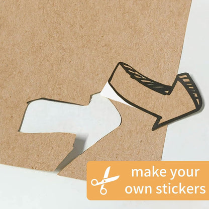 Printable Transparent Sticker Paper, Laser & Inkjet Printable 8.5 x 11 Inches Dries Quickly Stickers Clear Label 22 pcs