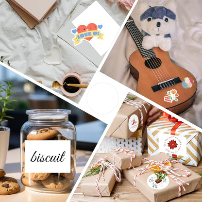Printable Transparent Sticker Paper, Laser & Inkjet Printable 8.5 x 11 Inches Dries Quickly Stickers Clear Label 22 pcs