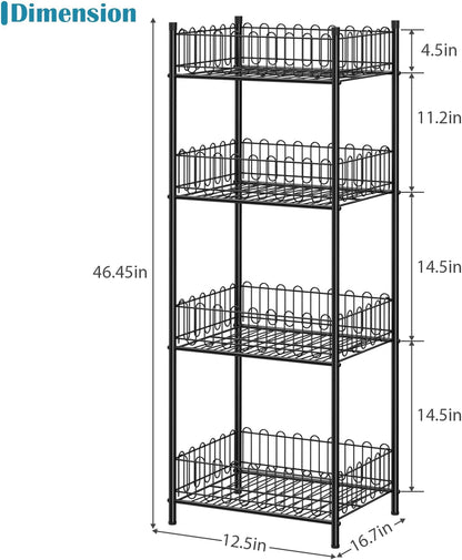 Water Bottle Holder Rack 3 Tier Soda Drink Organizer Vertical Metal Food Storage Shelf for Kitchen Countertop Pantry, Can Storage Organizer for Pantry