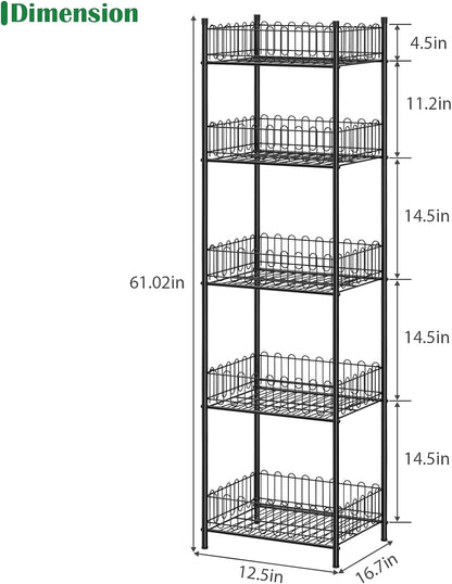 Water Bottle Holder Rack 3 Tier Soda Drink Organizer Vertical Metal Food Storage Shelf for Kitchen Countertop Pantry, Can Storage Organizer for Pantry