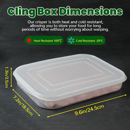 10.6in Bacon Container for Refrigerator Airtight, Stackable Deli Meal Prep Containers with Lid, Bacon Keeper Holder Saver Box, Plastic Cold Cuts Storage Container Freezer Fridge (1 Piece)