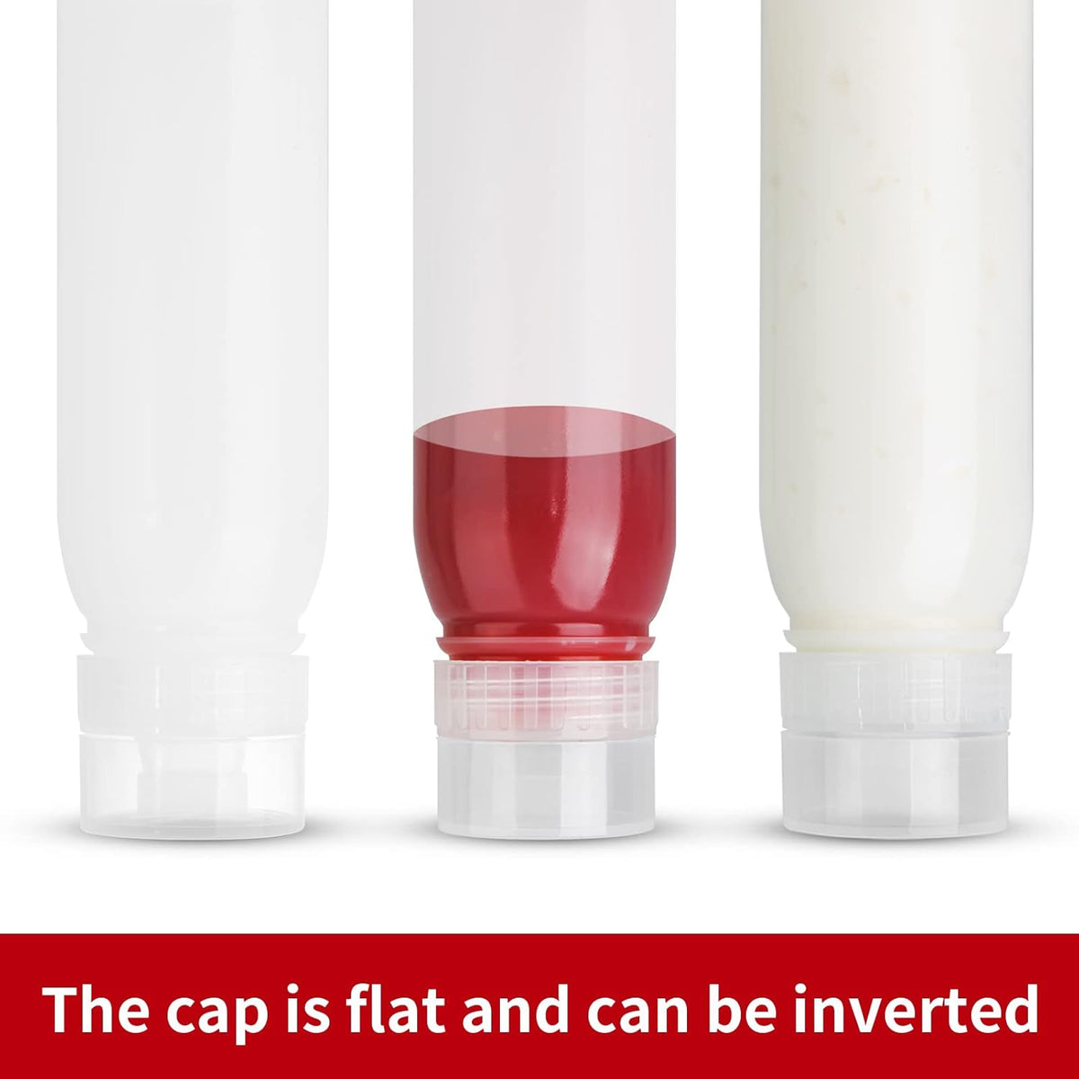 Porous Condiment Squeeze Bottles, Salad Dressing Container, Squeeze Bottles for Sauces, Botellas Exprimibles de Condimentos 3-Pack 13 oz (380ml), Syrup Dispenser Great for Ketchup, Salad, BBQ Sauce
