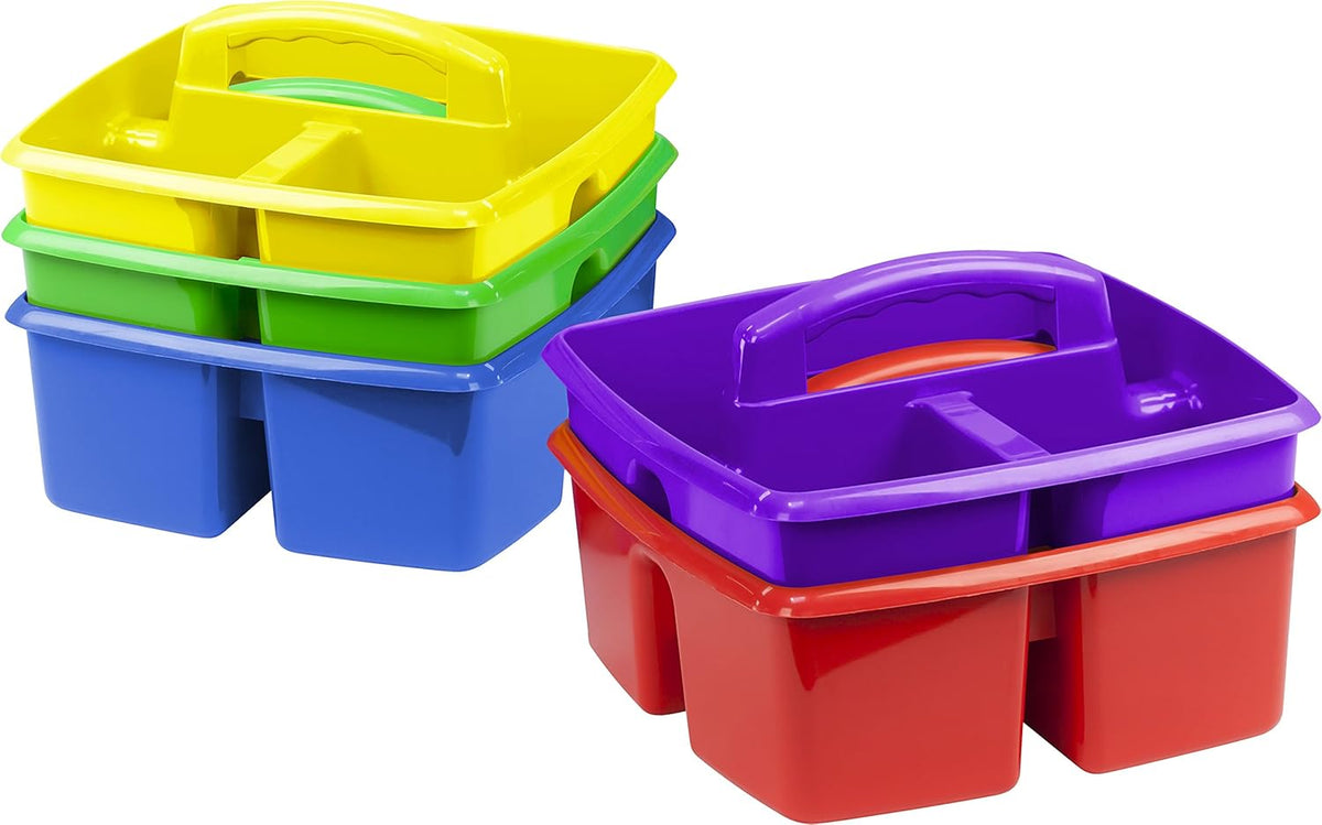 2-Compartment Large Cleaning Caddy – Multipurpose Supply Organizer with Handle - Black, (00973A06C)