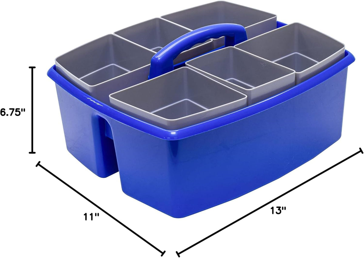 2-Compartment Large Cleaning Caddy – Multipurpose Supply Organizer with Handle - Black, (00973A06C)