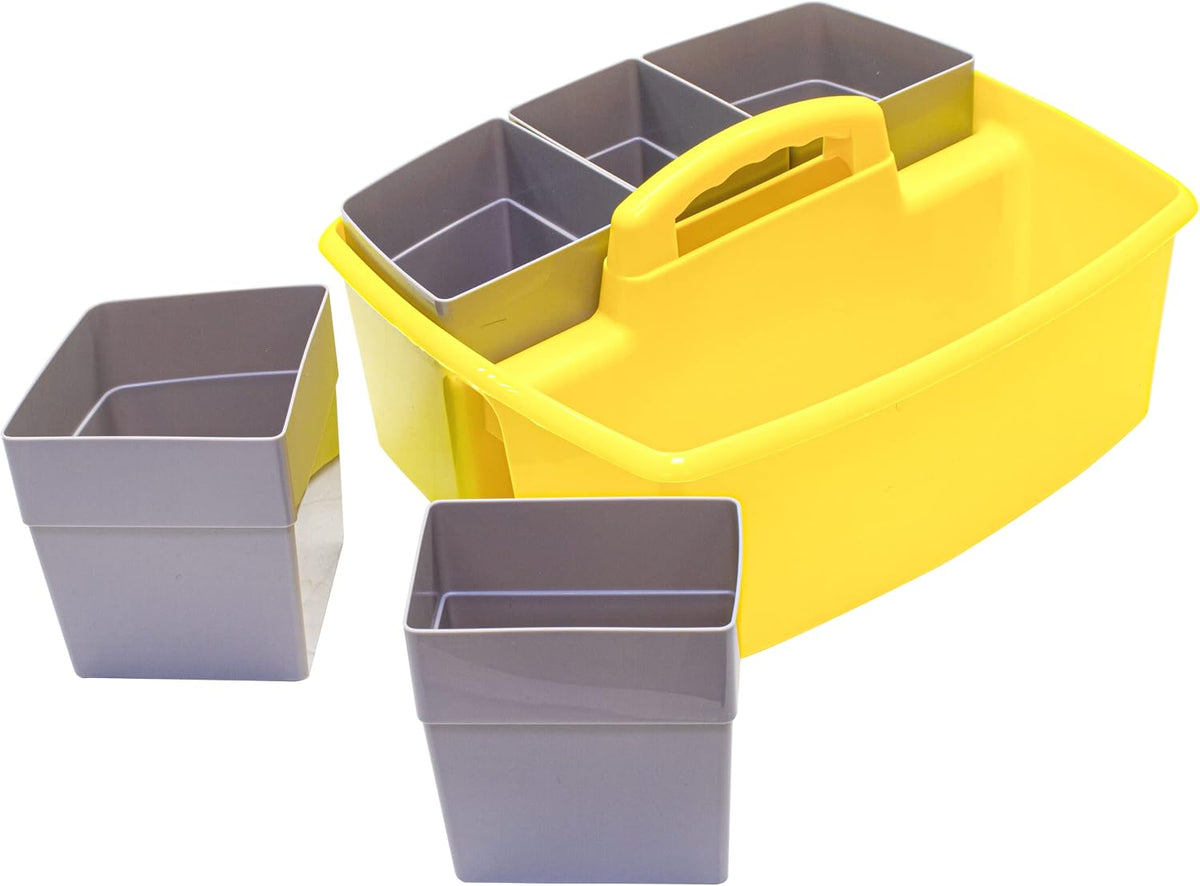 2-Compartment Large Cleaning Caddy – Multipurpose Supply Organizer with Handle - Black, (00973A06C)