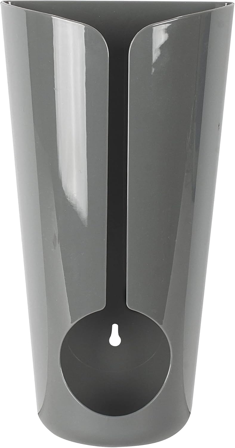 Plastic Bag Holders for Grocery Bags Dark Gray, Wall Mount Plastic Grocery Bag Dispenser Organizer for Cabinet Doors Kitchen Storage, Under Sink Plastic Grocery Trash Recycle Bag Organization