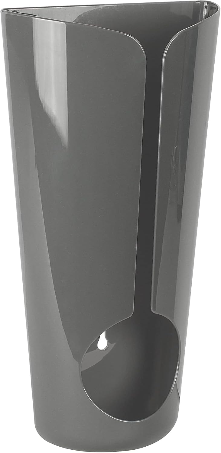 Plastic Bag Holders for Grocery Bags Dark Gray, Wall Mount Plastic Grocery Bag Dispenser Organizer for Cabinet Doors Kitchen Storage, Under Sink Plastic Grocery Trash Recycle Bag Organization