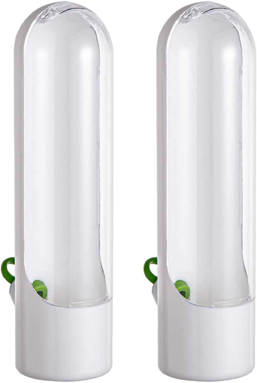 Herb Saver for Refrigerator, 2 Pack Herb Keeper for Cilantro | Upright herb storage pods with water base for cilantro, parsley, basil, mint and other slim fridge door bin herbs