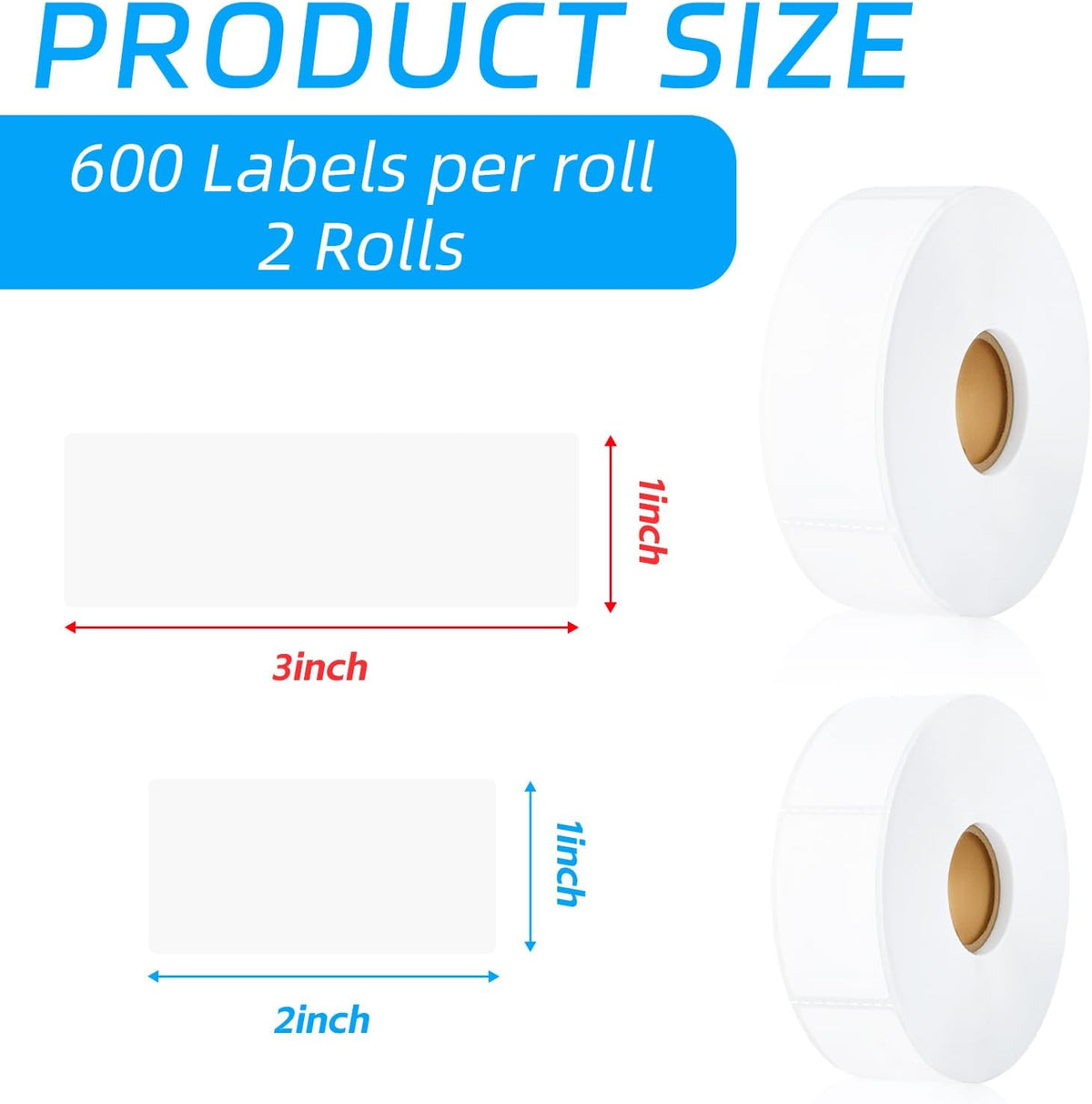 1000 Pcs Removable Freezer Labels with Perforation Line, 1x3 Inch Waterproof Oil Resistant Food Storage Stickers, No Residue Easy Peel Date Content Labels for Kitchen Containers, Jars, Restaurants