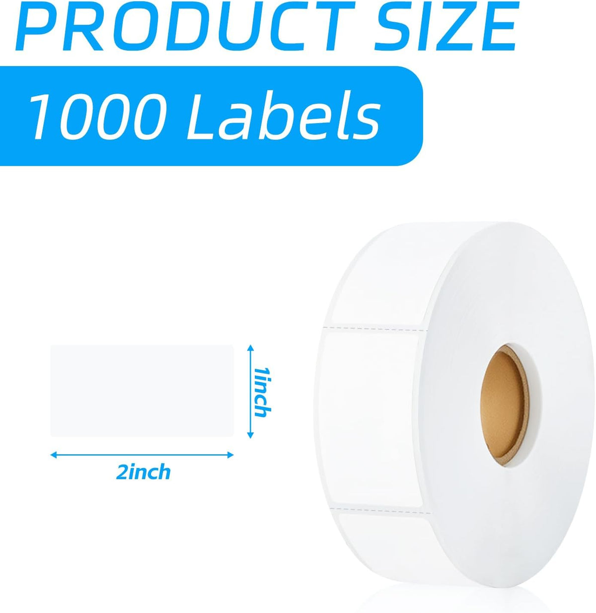 1000 Pcs Removable Freezer Labels with Perforation Line, 1x3 Inch Waterproof Oil Resistant Food Storage Stickers, No Residue Easy Peel Date Content Labels for Kitchen Containers, Jars, Restaurants