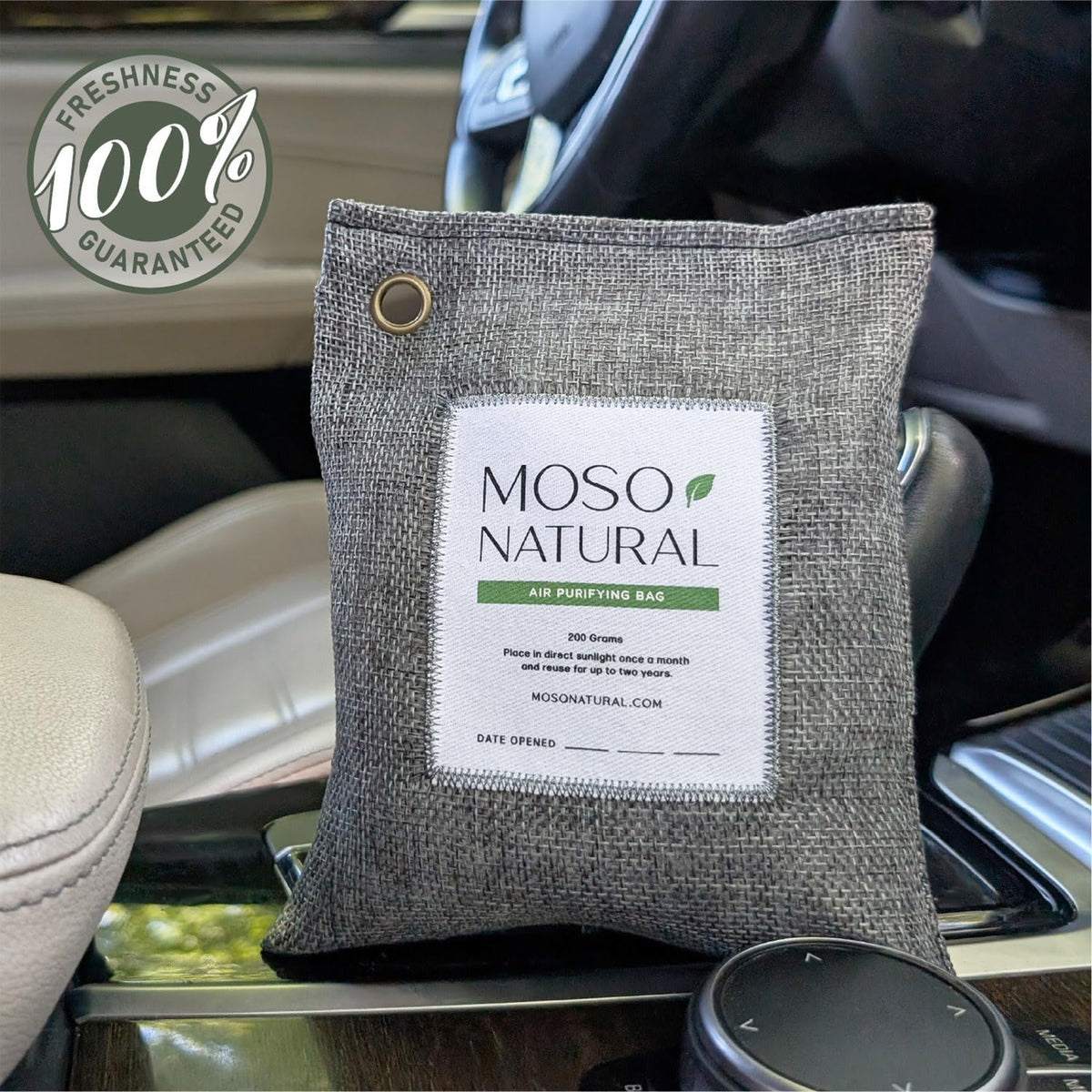 Air Purifying Bag 200g, Charcoal Odor Absorber, Car Odor Eliminator & Closet Deodorizer for Home & Pet, Lasts 2 Years, Unscented Bamboo Charcoal Bags, HGTV Editors' Pick