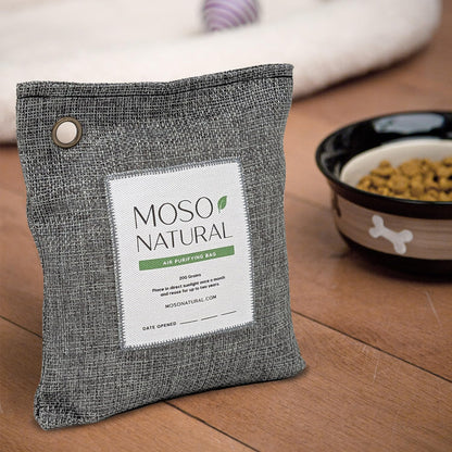 Air Purifying Bag 200g, Charcoal Odor Absorber, Car Odor Eliminator & Closet Deodorizer for Home & Pet, Lasts 2 Years, Unscented Bamboo Charcoal Bags, HGTV Editors' Pick