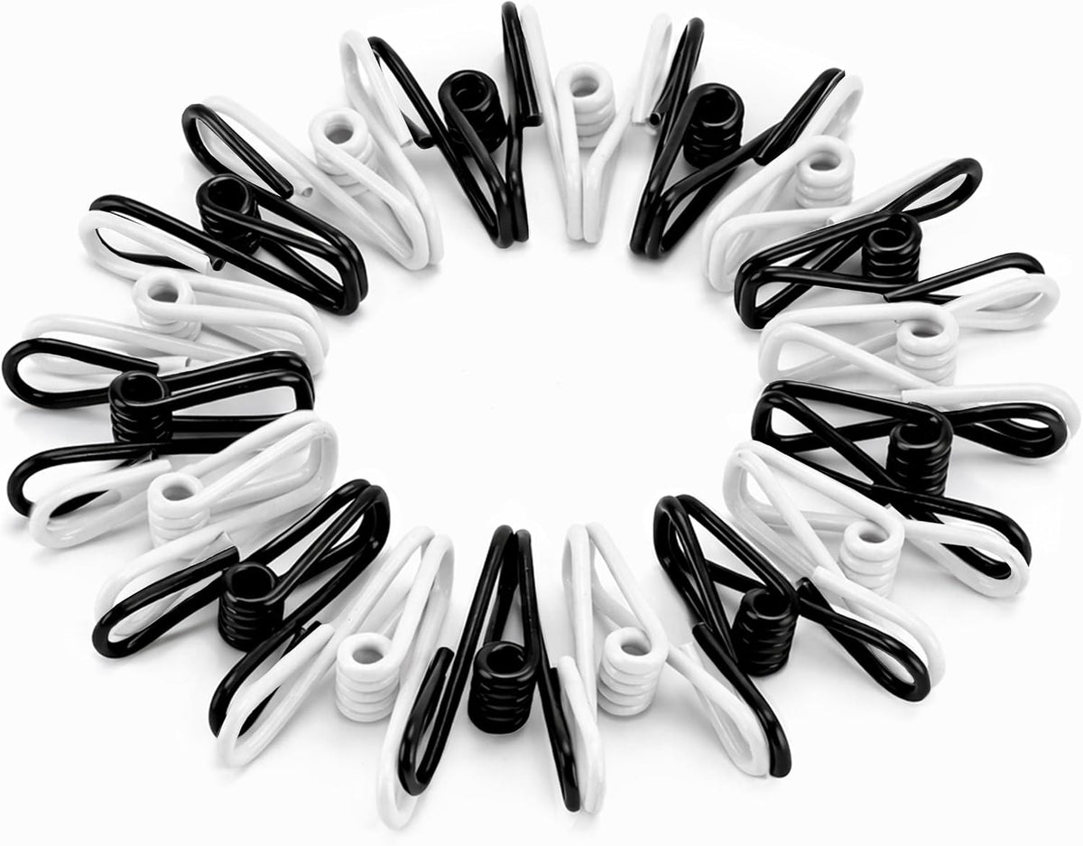 PVC-Coated Utility Clips, 2 Inch, 18 Pack, Green