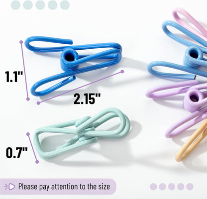 PVC-Coated Utility Clips, 2 Inch, 18 Pack, Green