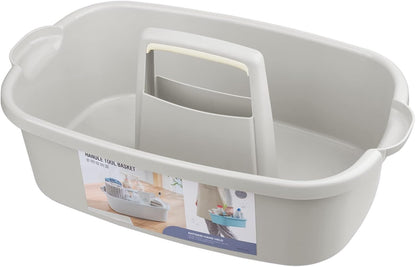 Large Cleaning Supplies Caddy Portable Shower Basket Supply Organizer with Handle Plastic Bucket Tool Storage for Bathroom, Bedroom, Kitchen, College Dorm, Garden, Blue