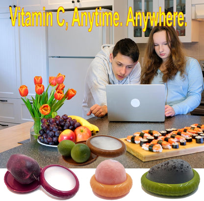 5-Piece Avocado Saver and Tomato Holder Set – 4 Reusable Silicone Food Storage Containers + 1 Fruit Peeler, Stretch Pods for Fruit & Veggie Storage