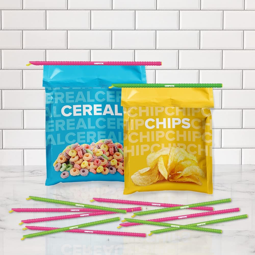 12 Pack Assorted Food Bag Sealers Reusable Chip Clips Bag Clips | Seal Bags Airtight to Keep Food Fresh