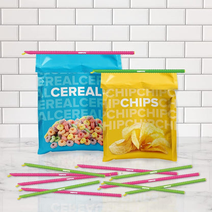 12 Pack Assorted Food Bag Sealers Reusable Chip Clips Bag Clips | Seal Bags Airtight to Keep Food Fresh