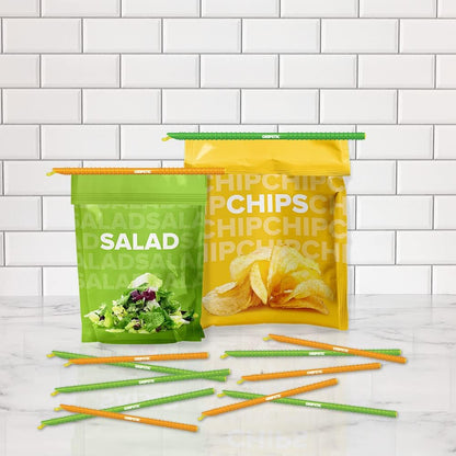 12 Pack Assorted Food Bag Sealers Reusable Chip Clips Bag Clips | Seal Bags Airtight to Keep Food Fresh