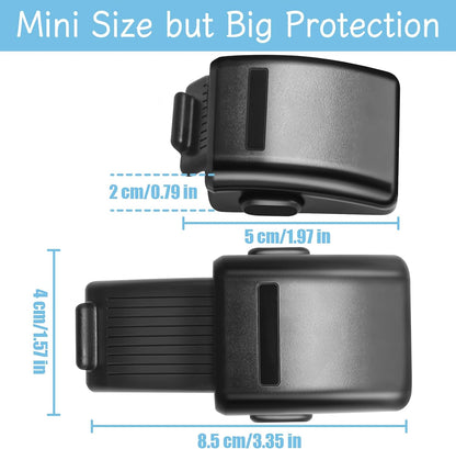 2 PCS Oven Door Lock Child Safety, Self-Adhesive Black