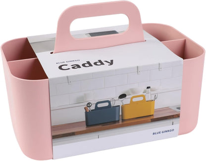 Stackable Organizer Caddy, Rectangle, White, Made in Korea | Portable. Adjustable. Home, Office & School Storage.