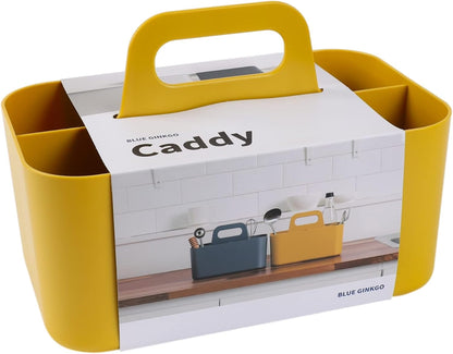 Stackable Organizer Caddy, Rectangle, White, Made in Korea | Portable. Adjustable. Home, Office & School Storage.