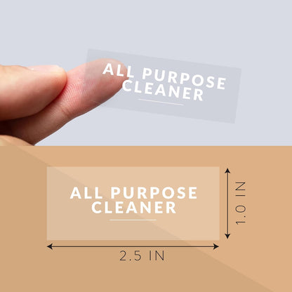 Laundry Labels for Jars, 136 Preprinted Home and Laundry Stickers for Storage Bins, Bathroom Cleaning Jars, Containers, Spray Bottles, Linen Closet, Household Organization