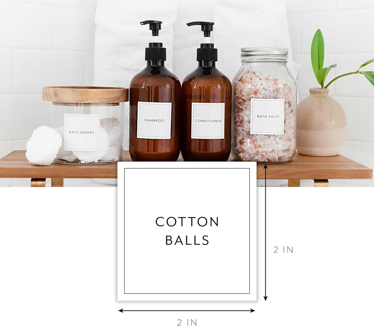 Laundry Labels for Jars, 136 Preprinted Home and Laundry Stickers for Storage Bins, Bathroom Cleaning Jars, Containers, Spray Bottles, Linen Closet, Household Organization