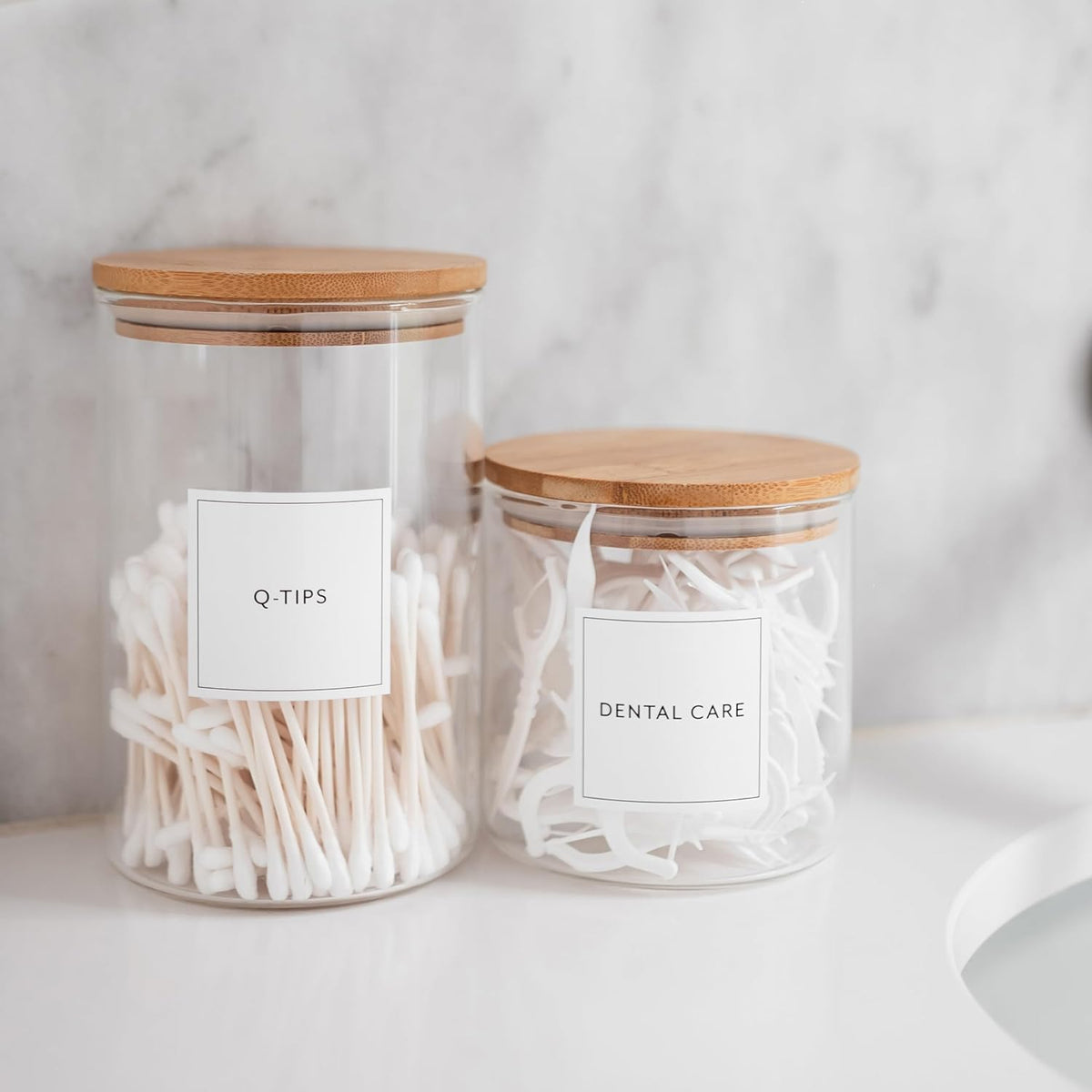 Laundry Labels for Jars, 136 Preprinted Home and Laundry Stickers for Storage Bins, Bathroom Cleaning Jars, Containers, Spray Bottles, Linen Closet, Household Organization
