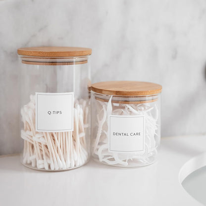 Laundry Labels for Jars, 136 Preprinted Home and Laundry Stickers for Storage Bins, Bathroom Cleaning Jars, Containers, Spray Bottles, Linen Closet, Household Organization