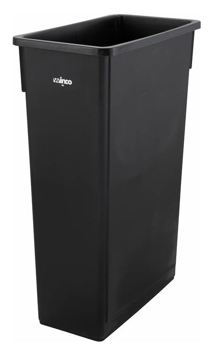 Slender Trash Can, 23-Gallon, Black