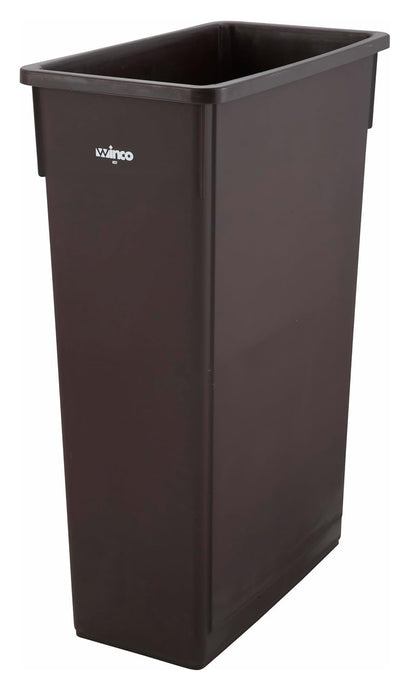 Slender Trash Can, 23-Gallon, Black