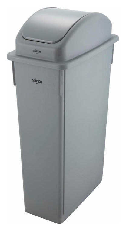 Slender Trash Can, 23-Gallon, Black