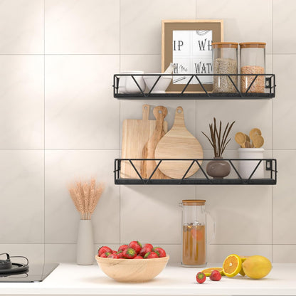 Floating Shelves Set of 3, Wood Wall Shelf, Farmhouse Shelf for Bedroom