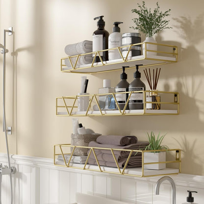 Floating Shelves Set of 3, Wood Wall Shelf, Farmhouse Shelf for Bedroom