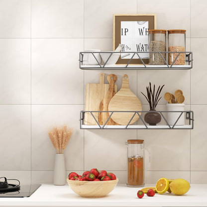 Floating Shelves Set of 3, Wood Wall Shelf, Farmhouse Shelf for Bedroom