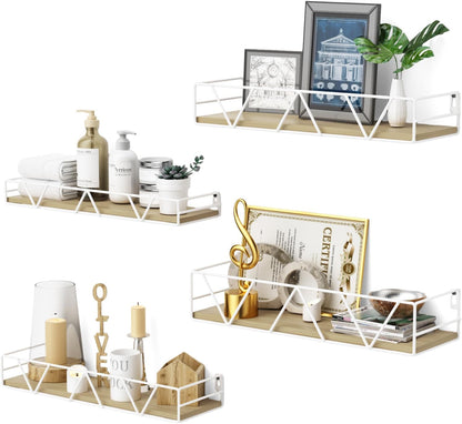 Floating Shelves Set of 3, Wood Wall Shelf, Farmhouse Shelf for Bedroom