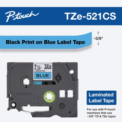 Genuine P-Touch TZE-131 Tape, 1/2" (0.47") Standard Laminated P-Touch Tape, Black on Clear, Perfect for Indoor or Outdoor Use, Water Resistant, 26.2 Feet (8M), Single-Pack, TZe131