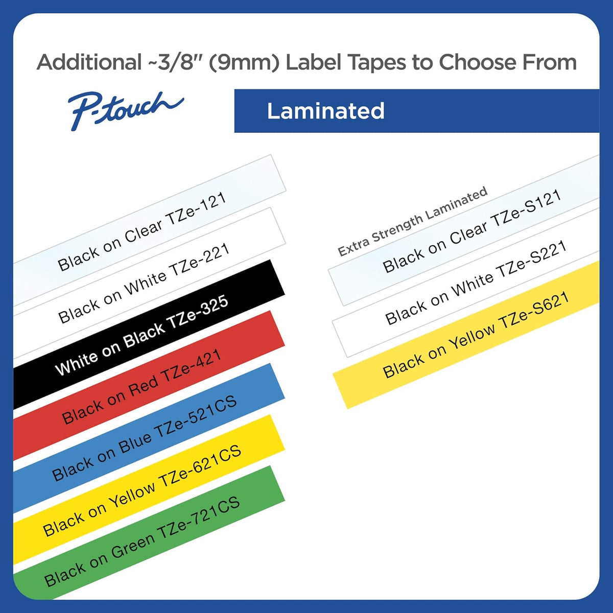 Genuine P-Touch TZE-131 Tape, 1/2" (0.47") Standard Laminated P-Touch Tape, Black on Clear, Perfect for Indoor or Outdoor Use, Water Resistant, 26.2 Feet (8M), Single-Pack, TZe131