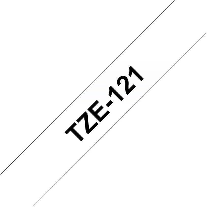 Genuine P-Touch TZE-131 Tape, 1/2" (0.47") Standard Laminated P-Touch Tape, Black on Clear, Perfect for Indoor or Outdoor Use, Water Resistant, 26.2 Feet (8M), Single-Pack, TZe131
