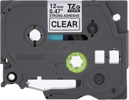 Genuine P-Touch TZE-131 Tape, 1/2" (0.47") Standard Laminated P-Touch Tape, Black on Clear, Perfect for Indoor or Outdoor Use, Water Resistant, 26.2 Feet (8M), Single-Pack, TZe131