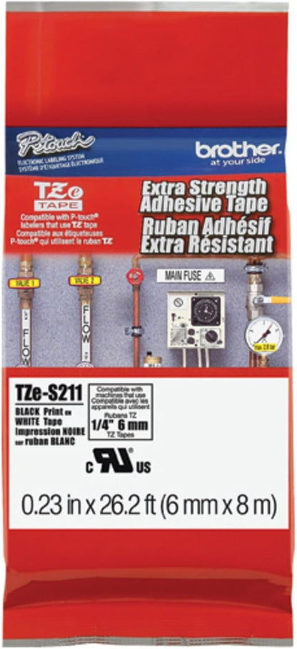 Genuine P-Touch TZE-131 Tape, 1/2" (0.47") Standard Laminated P-Touch Tape, Black on Clear, Perfect for Indoor or Outdoor Use, Water Resistant, 26.2 Feet (8M), Single-Pack, TZe131