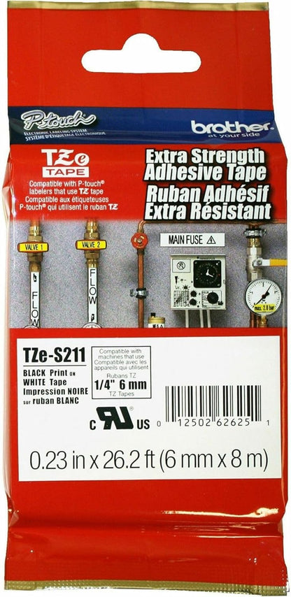 Genuine P-Touch TZE-131 Tape, 1/2" (0.47") Standard Laminated P-Touch Tape, Black on Clear, Perfect for Indoor or Outdoor Use, Water Resistant, 26.2 Feet (8M), Single-Pack, TZe131